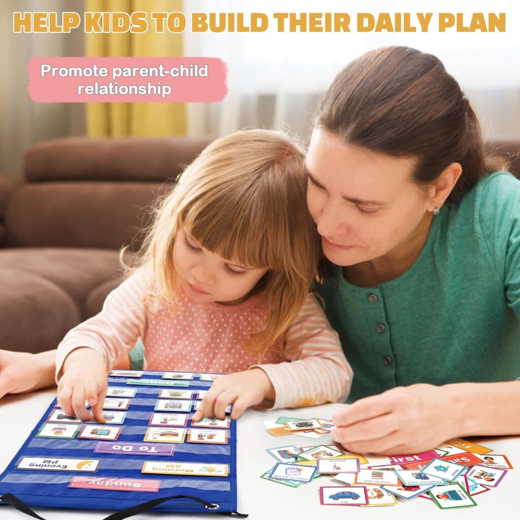 Visual Timetable 132 PECS Cards Weekly Behaviour Charts for Children.