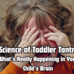Young child having a tantrum, illustrating what happens in a child’s brain during emotional meltdowns.