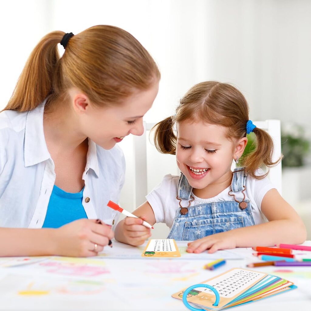 Times Tables Flash Cards, 1-12 Times Tables, Multiplication Flash Cards for Kids, Addition Flash Card with 2 Dry Erase Pens, Educational Math Flashcards for...