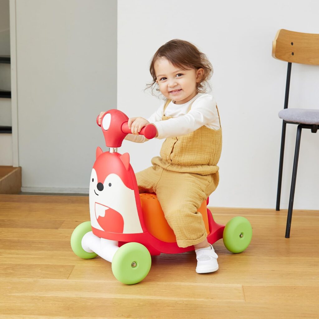 Skip Hop Zoo 3-in-1 Ride-On Toy, Fox